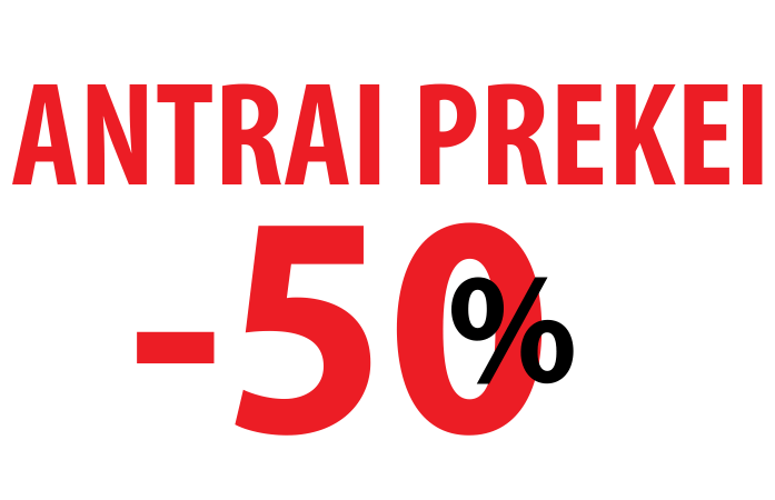 -50% antrai prekei!