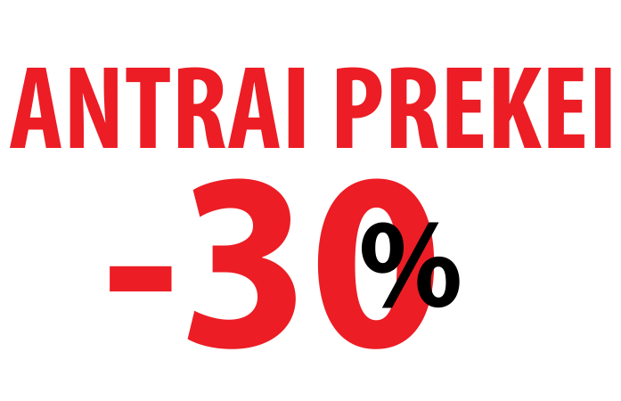 -30% ANTRAI PREKEI!