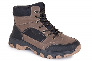 FERMANI Vyriški aulinukai su raišteliais, spalva juoda/ruda. Sportinio stiliaus. 