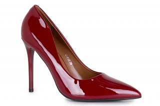 BELLUCCI Moteriški bateliai, spalva bordo lakas. Moteriška išeiginė avalynė. 