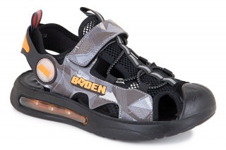 BADEN KIDS Sandalai, spalva juodas. Sportinio stiliaus. 