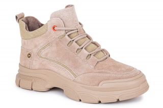 FERMANI Moteriški aulinukai su raišteliais, spalva smėlinis. Sportinio stiliaus. 