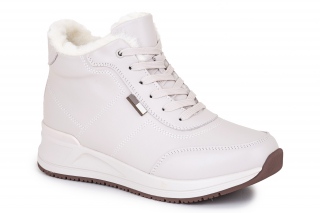 FERMANI Moteriški aulinukai su raišteliais, spalva šviesiai pilka. Sportinio stiliaus. 