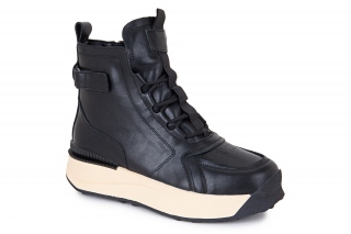 FERMANI Moteriški aulinukai su raišteliais, spalva juodas. Sportinio stiliaus. 