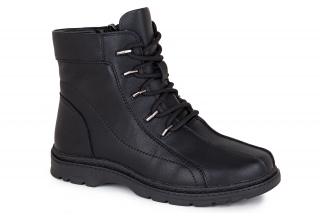 FERMANI Komfortas, spalva juodas. Moteriški aulinukai su raišteliais. 