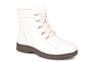 FERMANI Komfortas, spalva baltas. Moteriški aulinukai su raišteliais. 