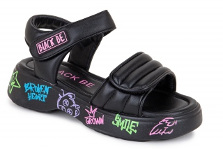BLACK BE Sandalai. 
