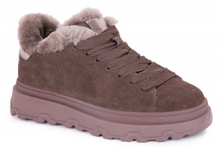 FERMANI Moteriški aulinukai su raišteliais, spalva rudas. Sportinio stiliaus. 