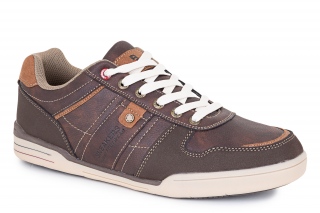 MC BRAUN Vyriški bateliai su raišteliais, spalva tamsiai ruda. Sportinio stiliaus. 