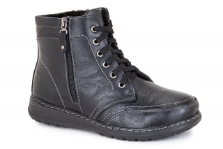 UNISOFT Komfortas, spalva juodas. Moteriški aulinukai su raišteliais. 