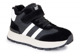 BESSKY Aulinukai su raišteliais, spalva juodas. Sportinio stiliaus. 