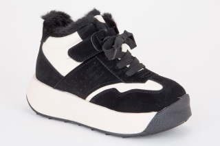 BESSKY Aulinukai su raišteliais, spalva juodas. Sportinio stiliaus. 