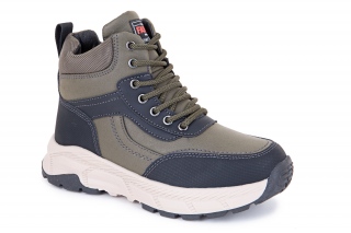 BESSKY Aulinukai su raišteliais, spalva juoda/chaki. Sportinio stiliaus. 