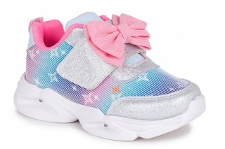 WORLDKIDS LED svieciantys, spalva rožinė. Sportbačiai. Sportinio stiliaus. 