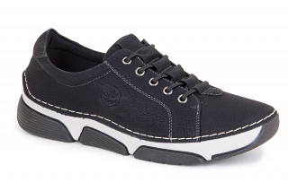 HAIDRA Moteriški bateliai su raišteliais, spalva juodas. Sportinio stiliaus. 